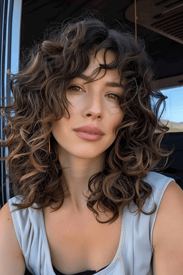 26 Must-Try Curtain Bangs Curly Hair Inspirations for a Fresh Look