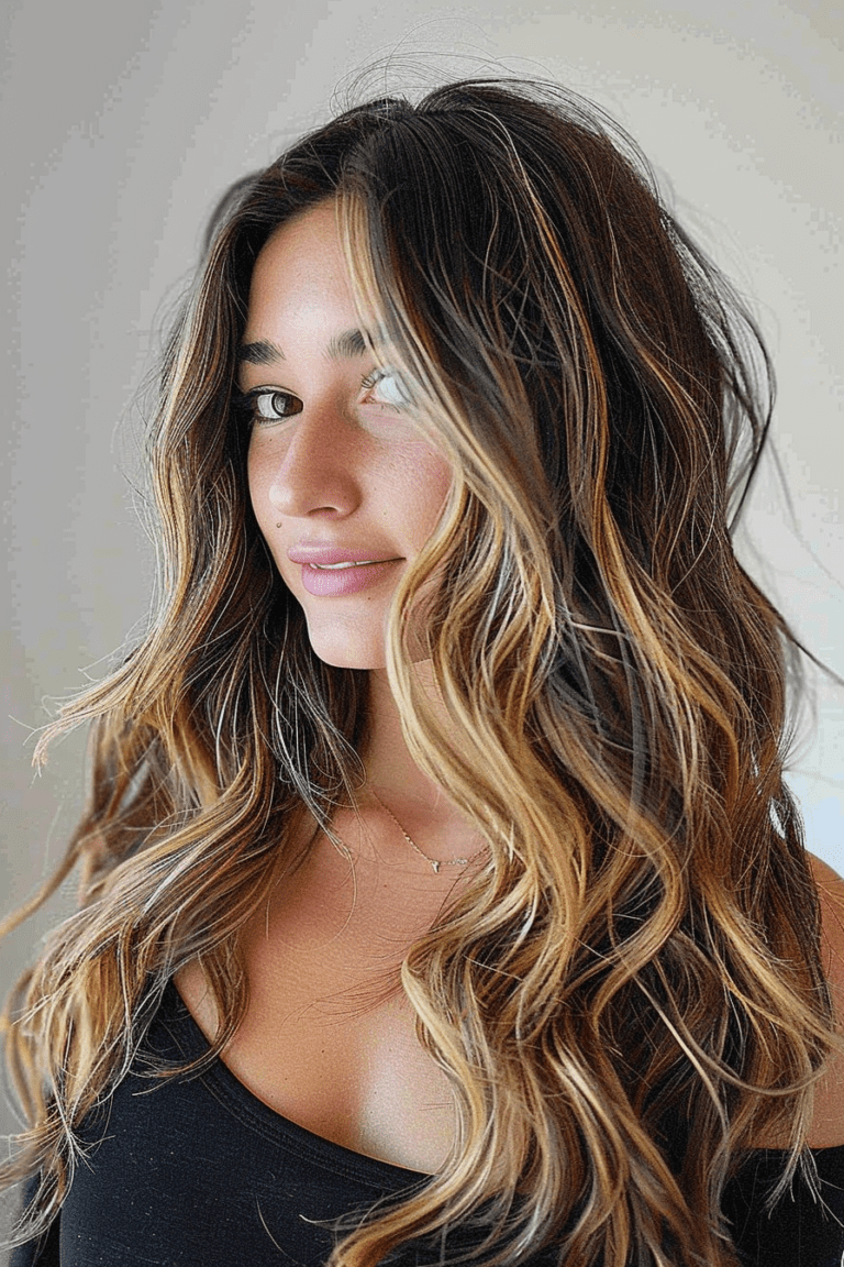 64 Chic Brown Hair with Highlights Trends for 2024