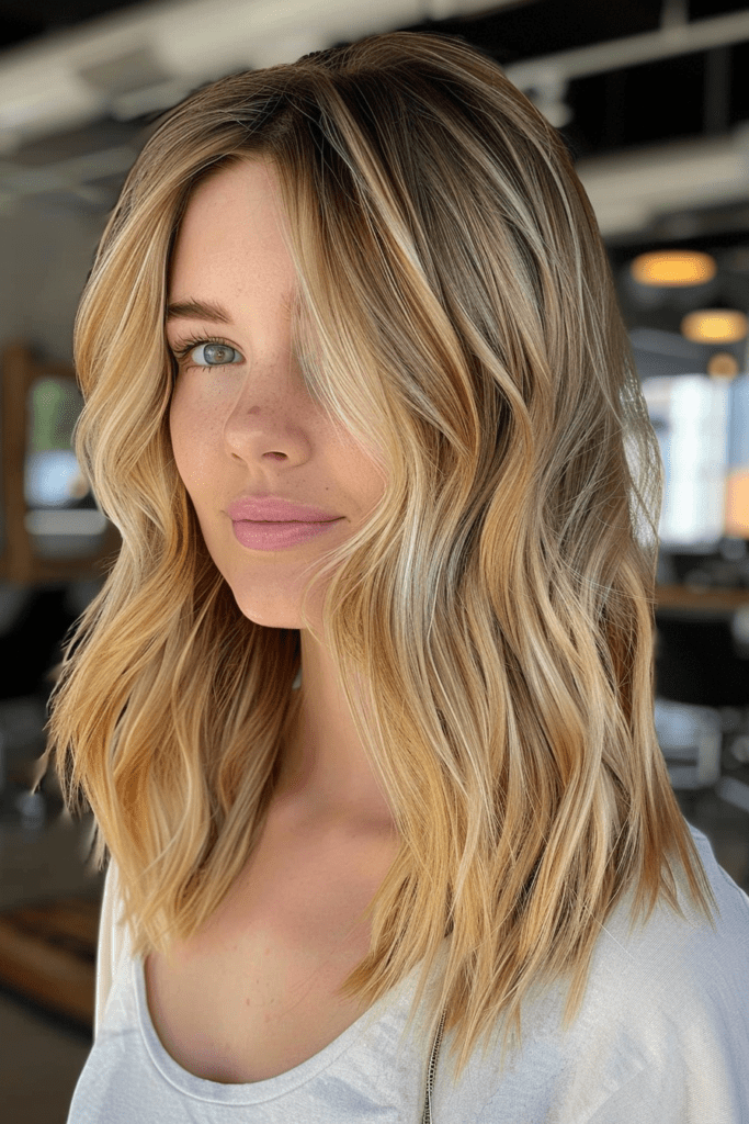Light Brown Hair with Blonde Highlights