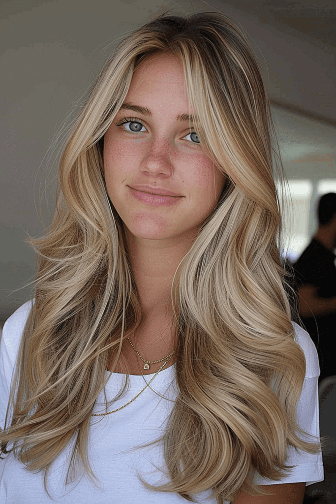 Natural Looking Balayage on Blonde Hair