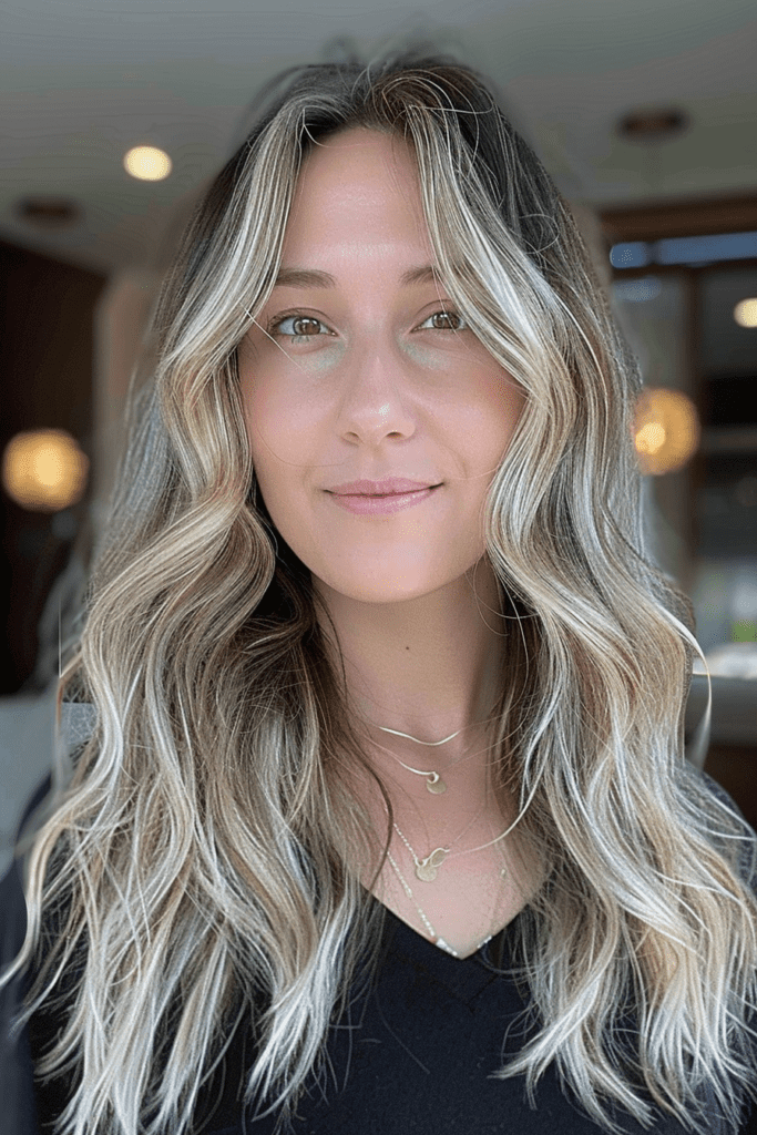 Rooted Blonde Balayage for Coarse Hair