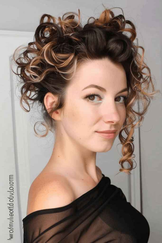 Sweet Simple Curly Updo P