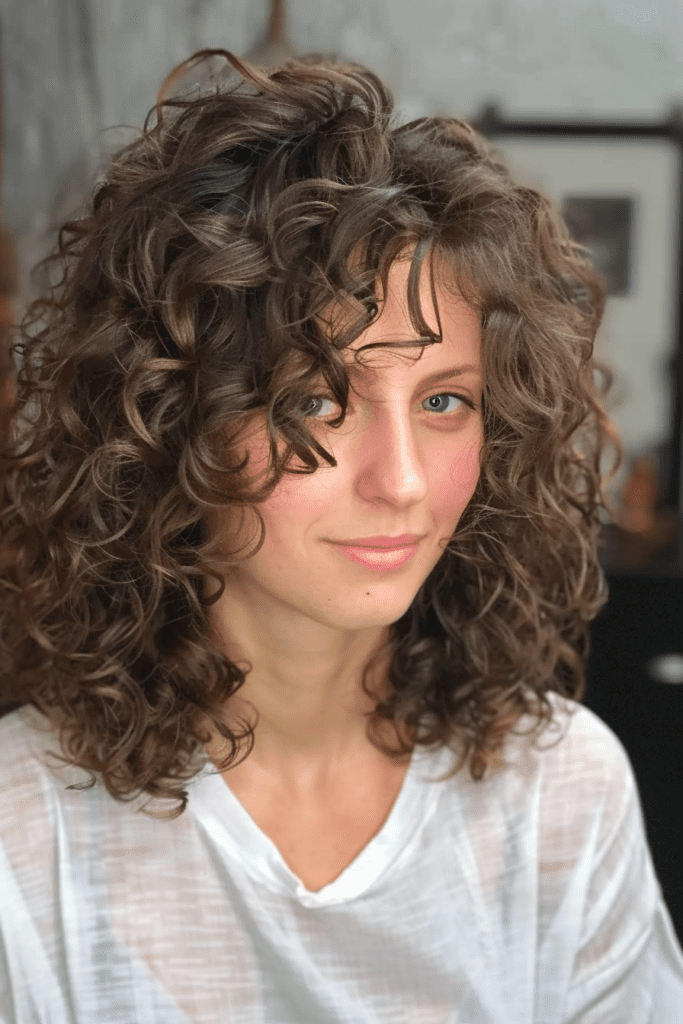 Wolf Cut for Thick Curly Hair