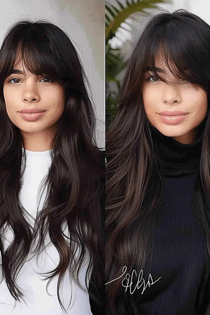 Amazing Thick Long Hair with Wispy Fringe for fine haired ladies