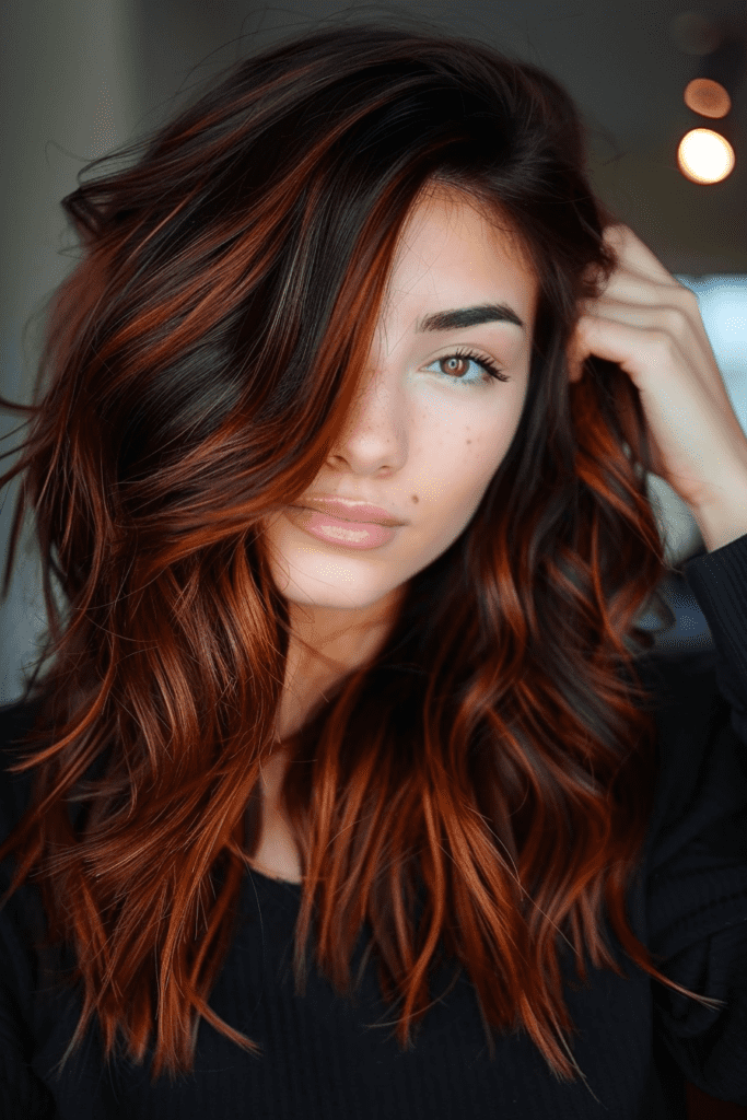 Black and Copper Hair Dye Ideas