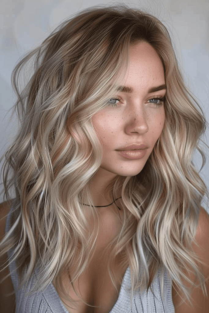 Blonde Multi Colored Waves