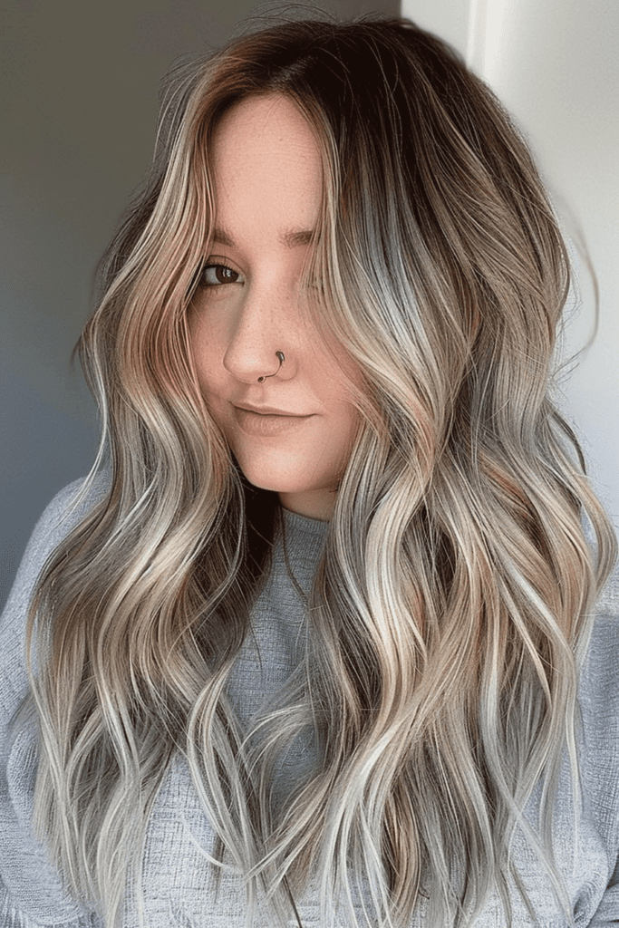 Hair Color Idea with Partial Highlights