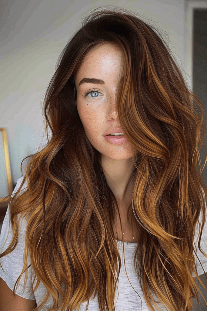 Long Honey Brown Hair