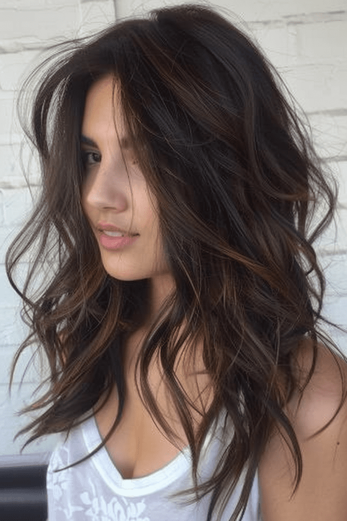 Long Layered Hairstyle With Subtle Highlights