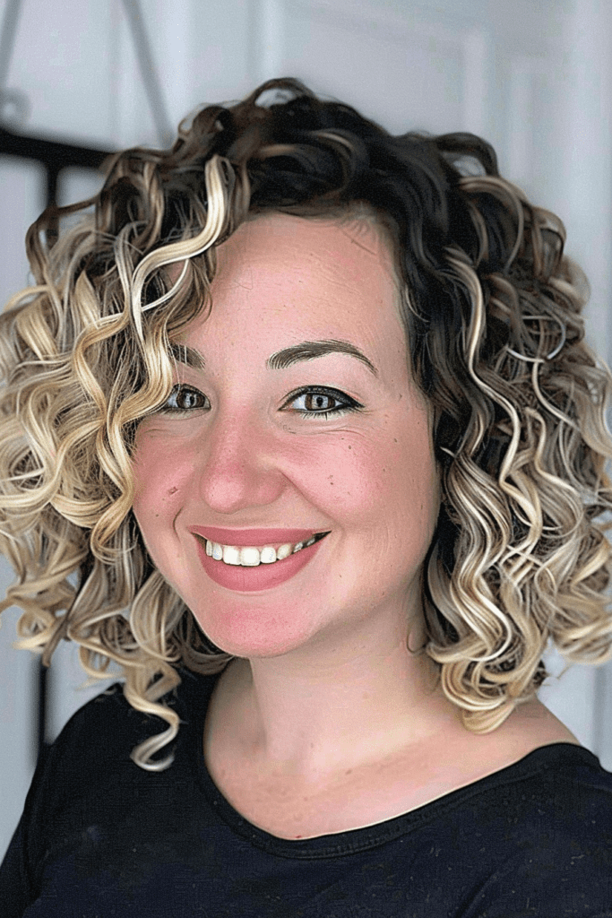 Spectacular Curls on a Bob for women with thick hair