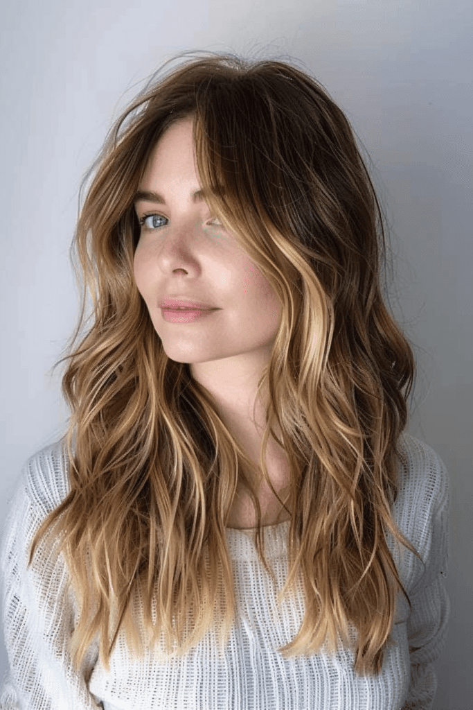 Two Tone Hair With Layers